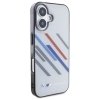 BMW BMHCP16M23HTRAG iPhone 16 Plus 6.7 szary/grey hardcase Motorsport IML Random Stripes